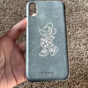 Disney IPhone X coach leather case